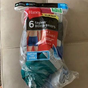 Hanes XL boxer briefs never used brand new package